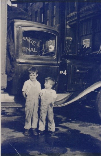 Founder C.J."Bud" Calabria & Younger Brother Joe. Learning Young.
